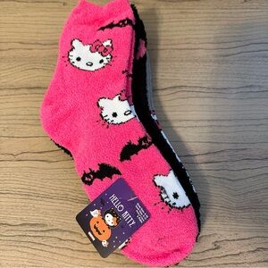 Hello Kitty Halloween Fuzzy Socks 3 pairs